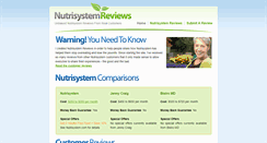 Desktop Screenshot of nutrisystem-reviews.com